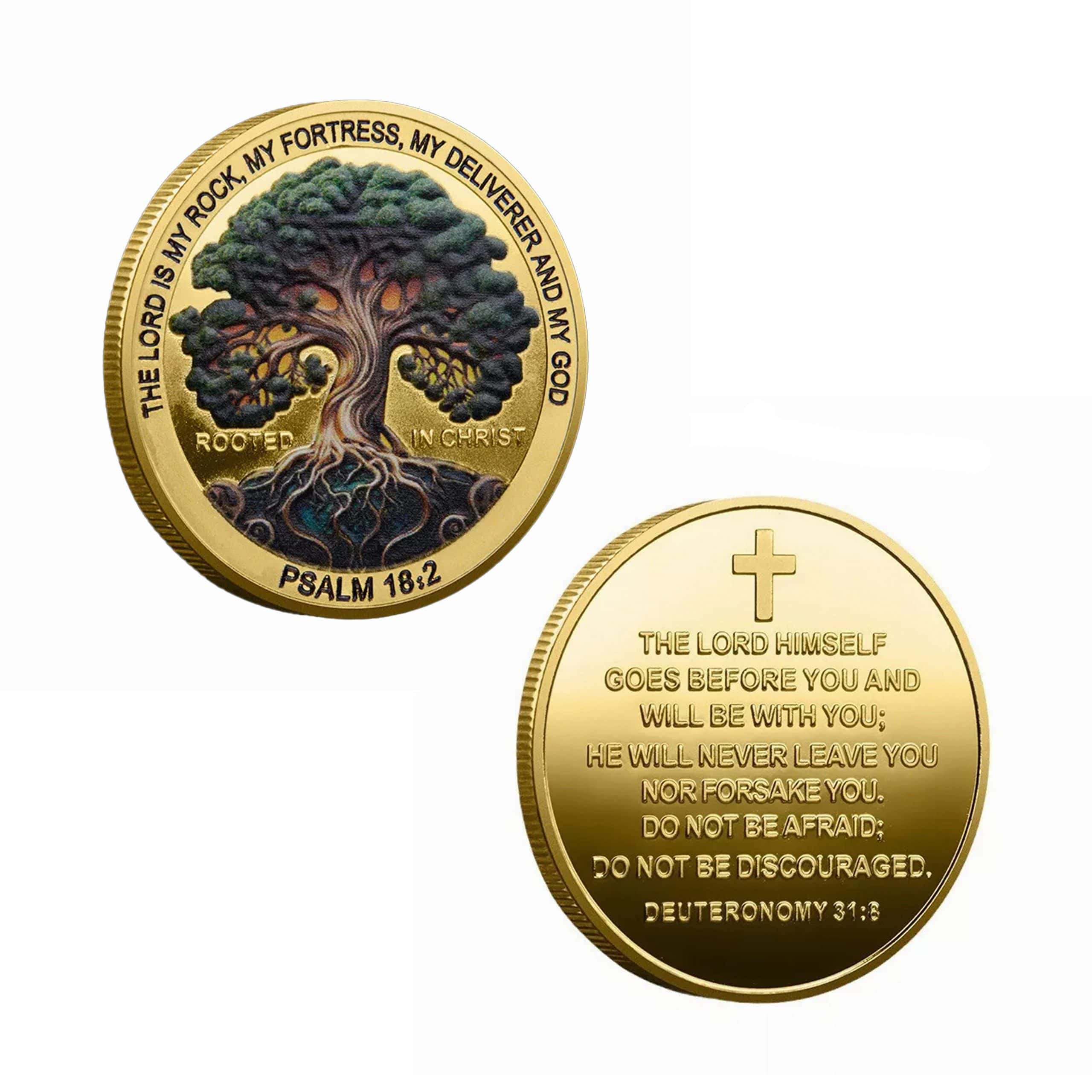 Rooted in Christ Gold Plated Christian Collectible Perfect Religious Coin All Products Rooted in Christ Gold Plated Christian Collectible Perfect Religious Coin All Products 6