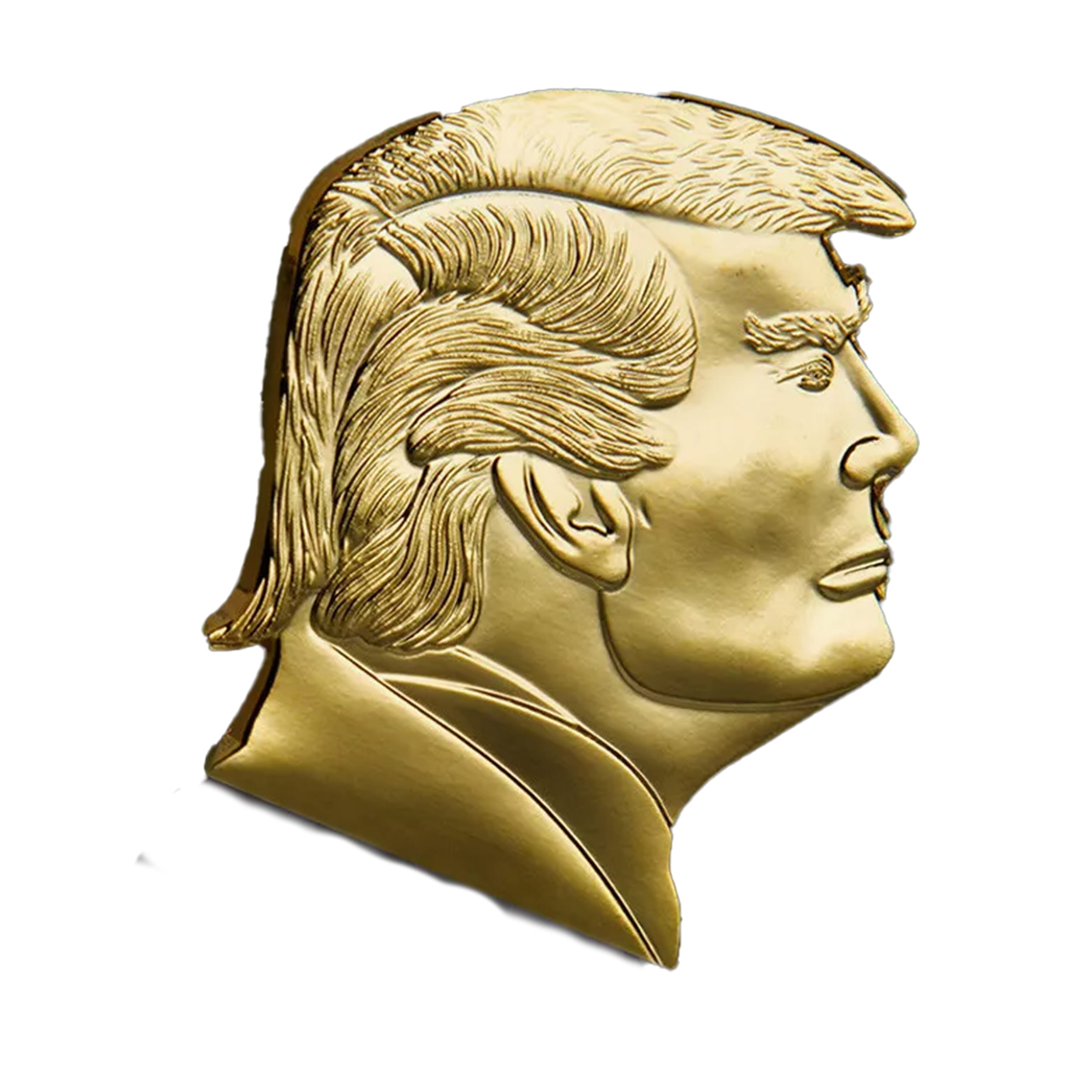 Donald Trump Head Patriotic Sculpture MAGA Commemorative Gold Plated Coin All Products Donald Trump Head Patriotic Sculpture MAGA Commemorative Gold Plated Coin All Products 3