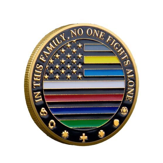 First Responders Military Thin Line Values Challenge Gold Plated Coin All Products First Responders Military Thin Line Values Challenge Gold Plated Coin All Products 3