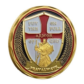 Warrior Edition Put on the Whole Armor of God Christian God Plated Coin Christian and Religious Coins