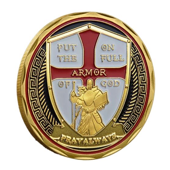 Warrior Edition Put on the Whole Armor of God Christian God Plated Coin All Products 3