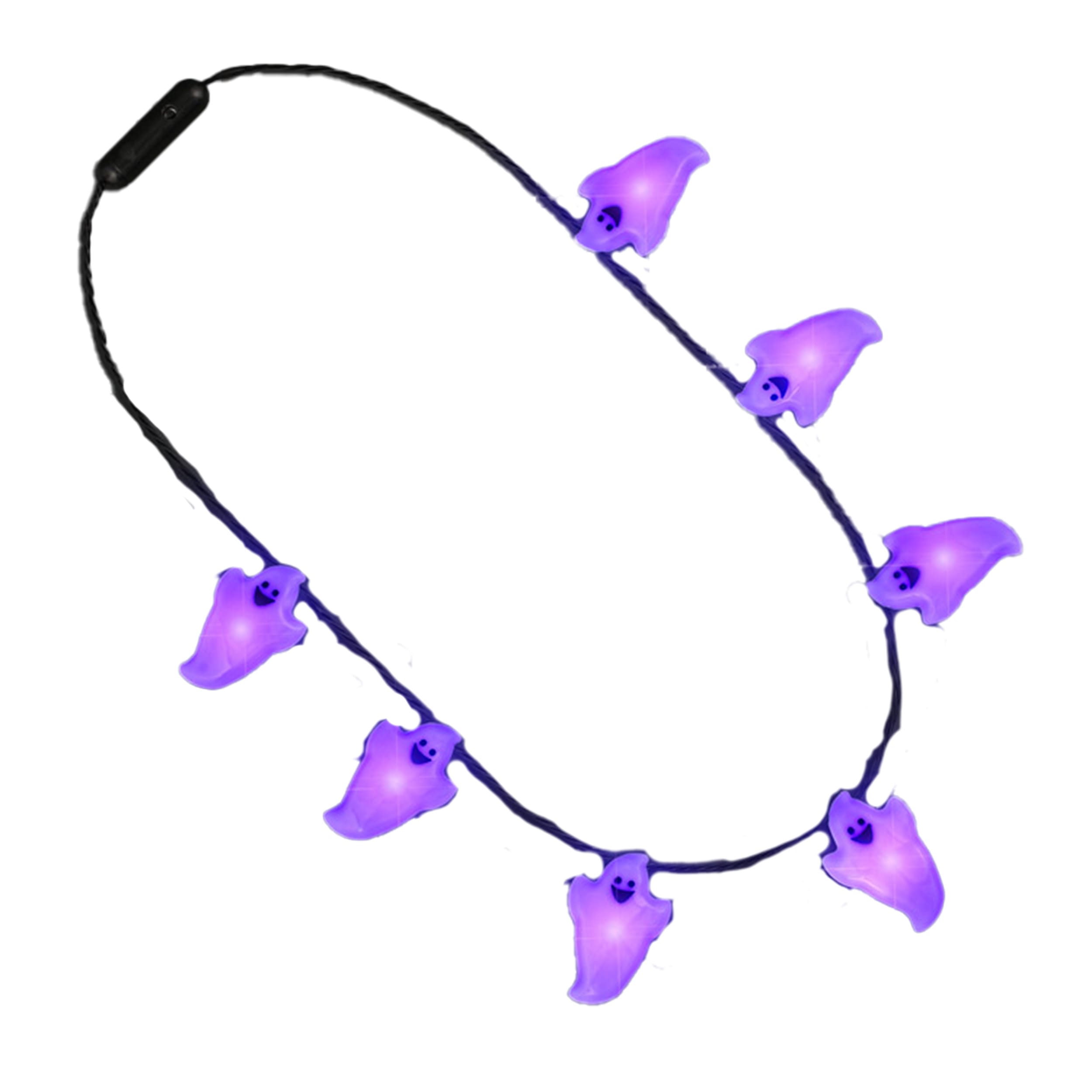 Light Up Friendly Ghost Charms String Lights Necklace All Products Light Up Friendly Ghost Charms String Lights Necklace All Products 4