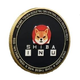 Shiba INU Dodgecoin Crypto Gold Plated Coin Non-Light Up Fun Shiba INU Dodgecoin Crypto Gold Plated Coin Non-Light Up Fun