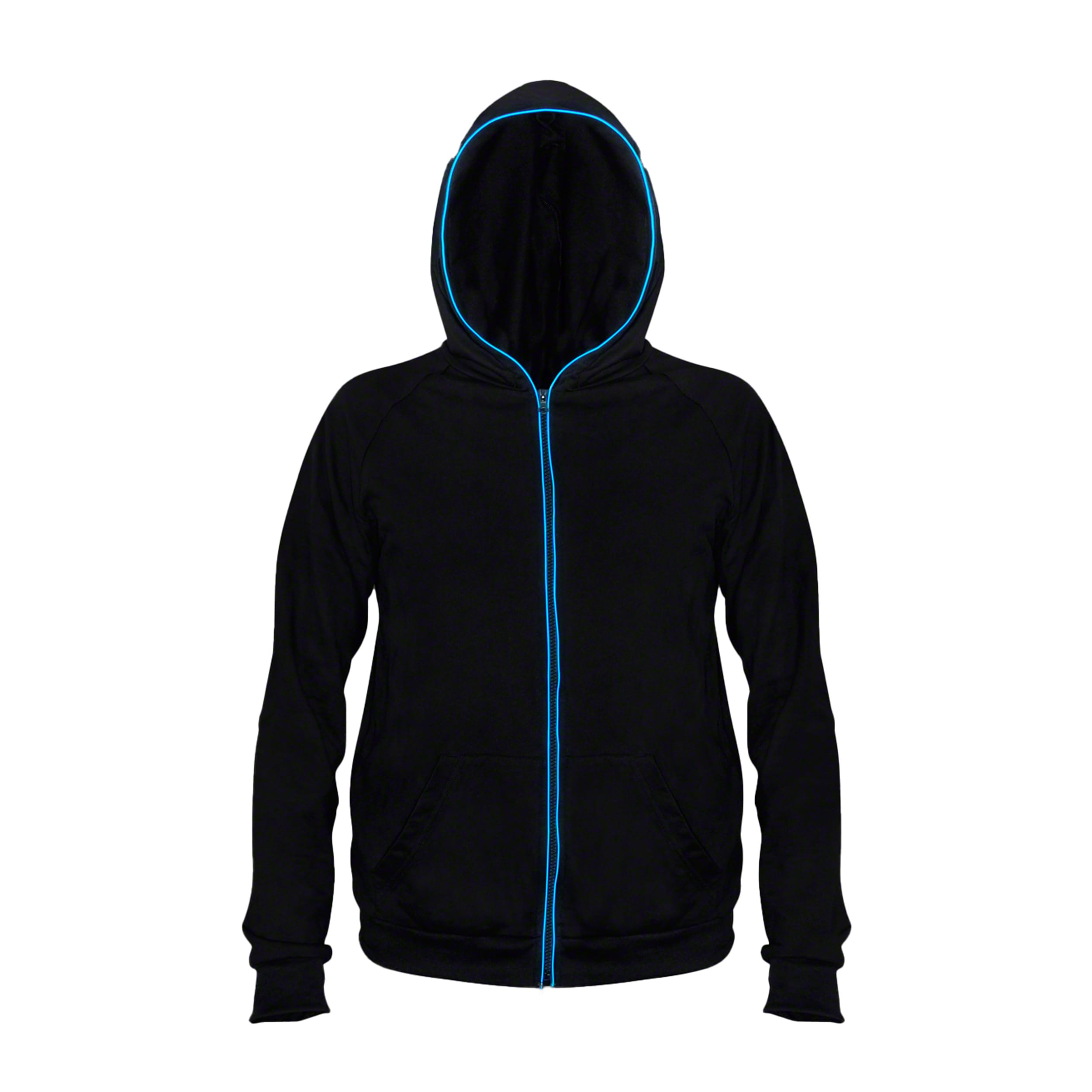 Electro Luminescent Zip Up Hoodie Blue XXL All Products Electro Luminescent Zip Up Hoodie Blue XXL All Products 5