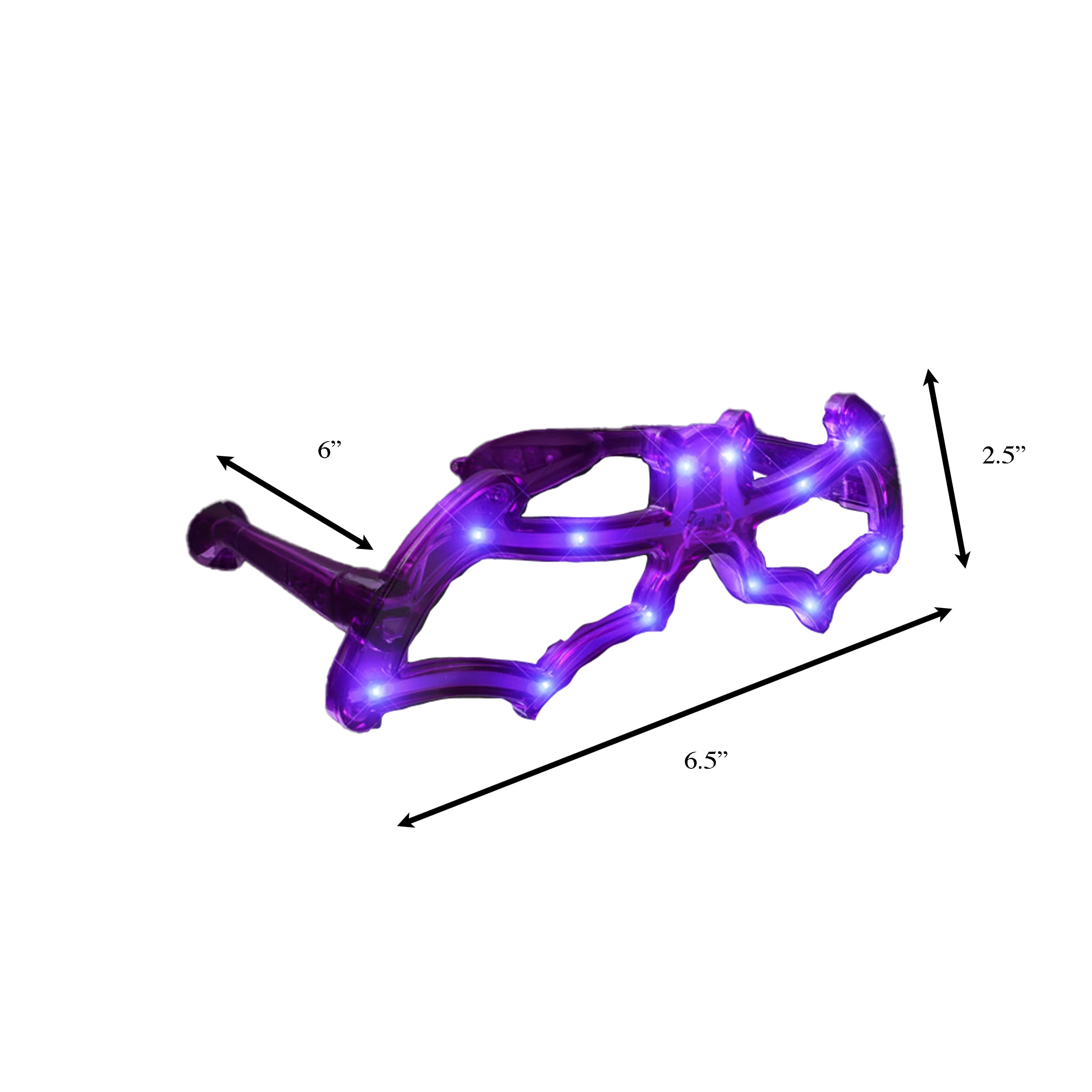 LED Bat Shaped Sunglasses Purple All Products LED Bat Shaped Sunglasses Purple All Products 4