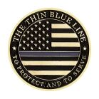 The Thin Blue Line United States Police Officer Badge Commemorative Coin All Products 5