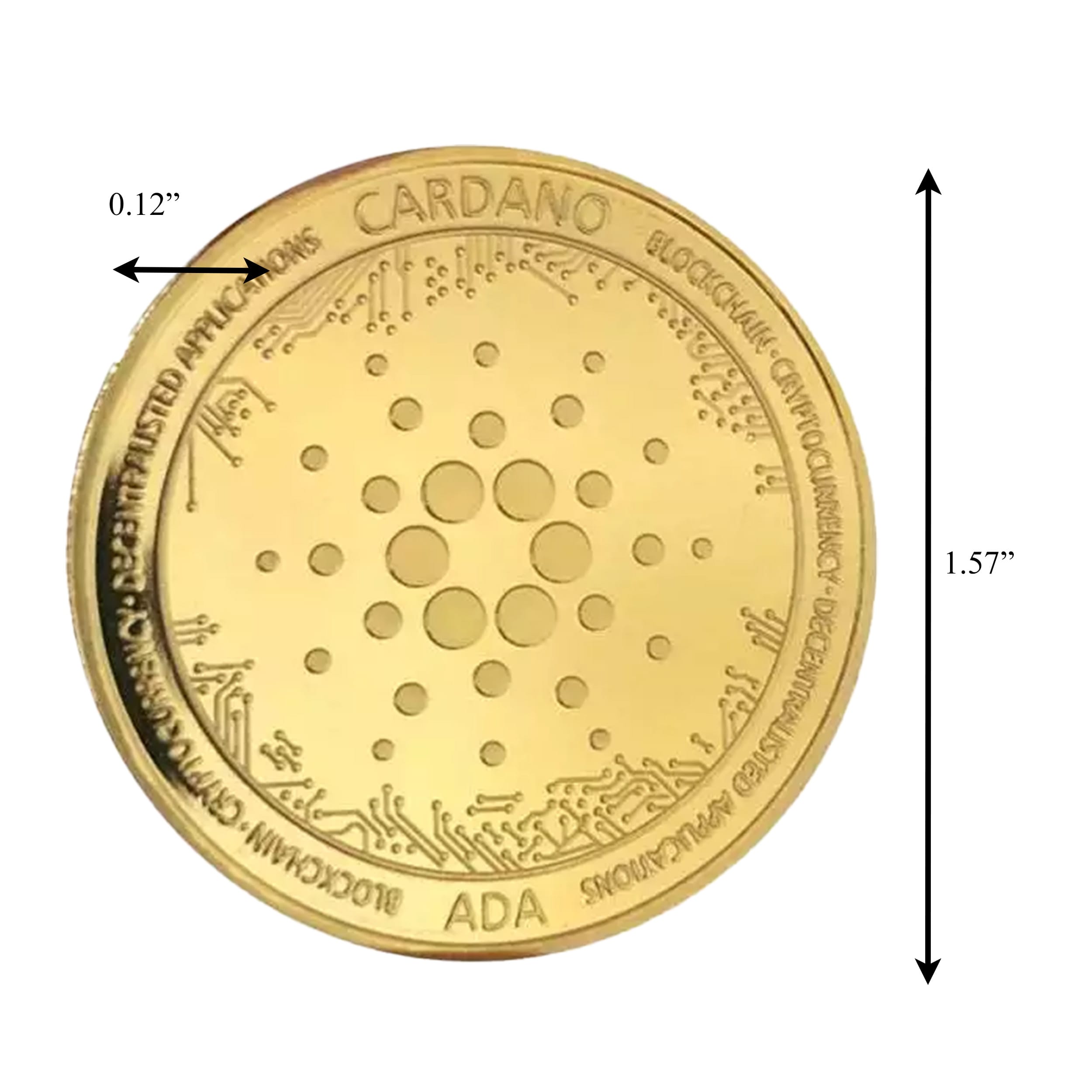 Cardano ADA Technology Blockchain Crypto Gold Plated Coin All Products Cardano ADA Technology Blockchain Crypto Gold Plated Coin All Products 5