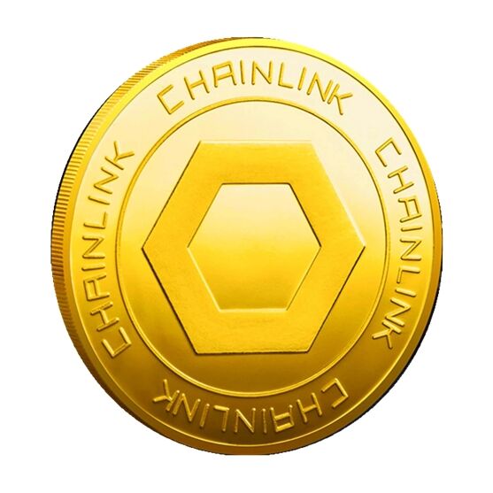 Chainlink Commemorative Blockchain Crypto Gold Plated Coin All Products 3