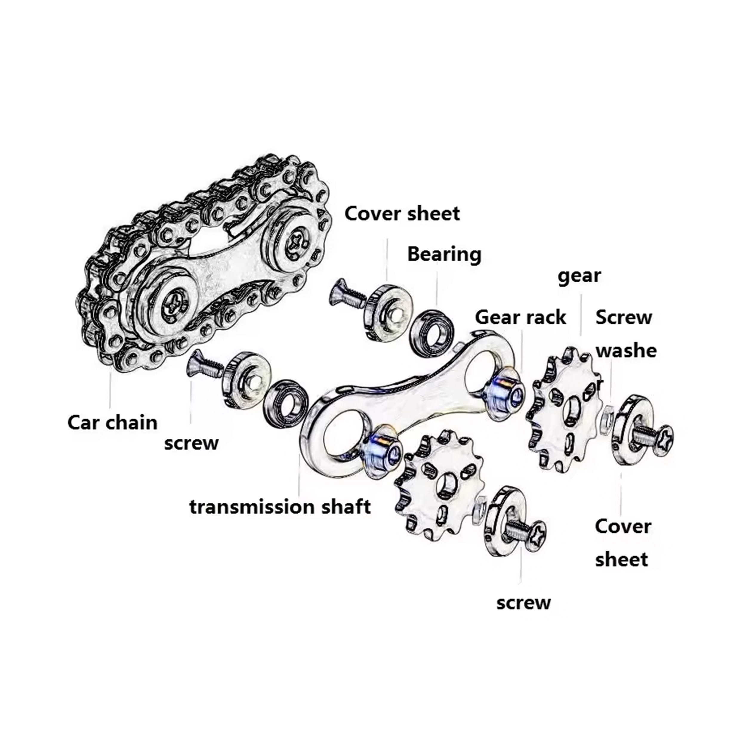 Silver Bike Chains Fidget Toy Spinner All Products Silver Bike Chains Fidget Toy Spinner All Products 4