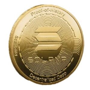 Solana Decentralized Depp Blockchain Crypto Gold Plated Coin All Products