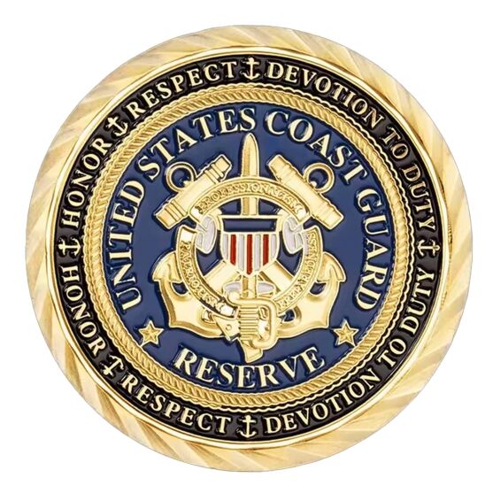 Semper Paratus US Coast Guard Commemorative Gold Plated Coin All Products 3