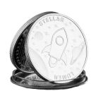 XLM Stellar Lumen Blockchain Crypto Silver Plated Souvenir Coin All Products 5