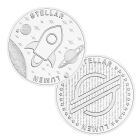 XLM Stellar Lumen Blockchain Crypto Silver Plated Souvenir Coin All Products 8