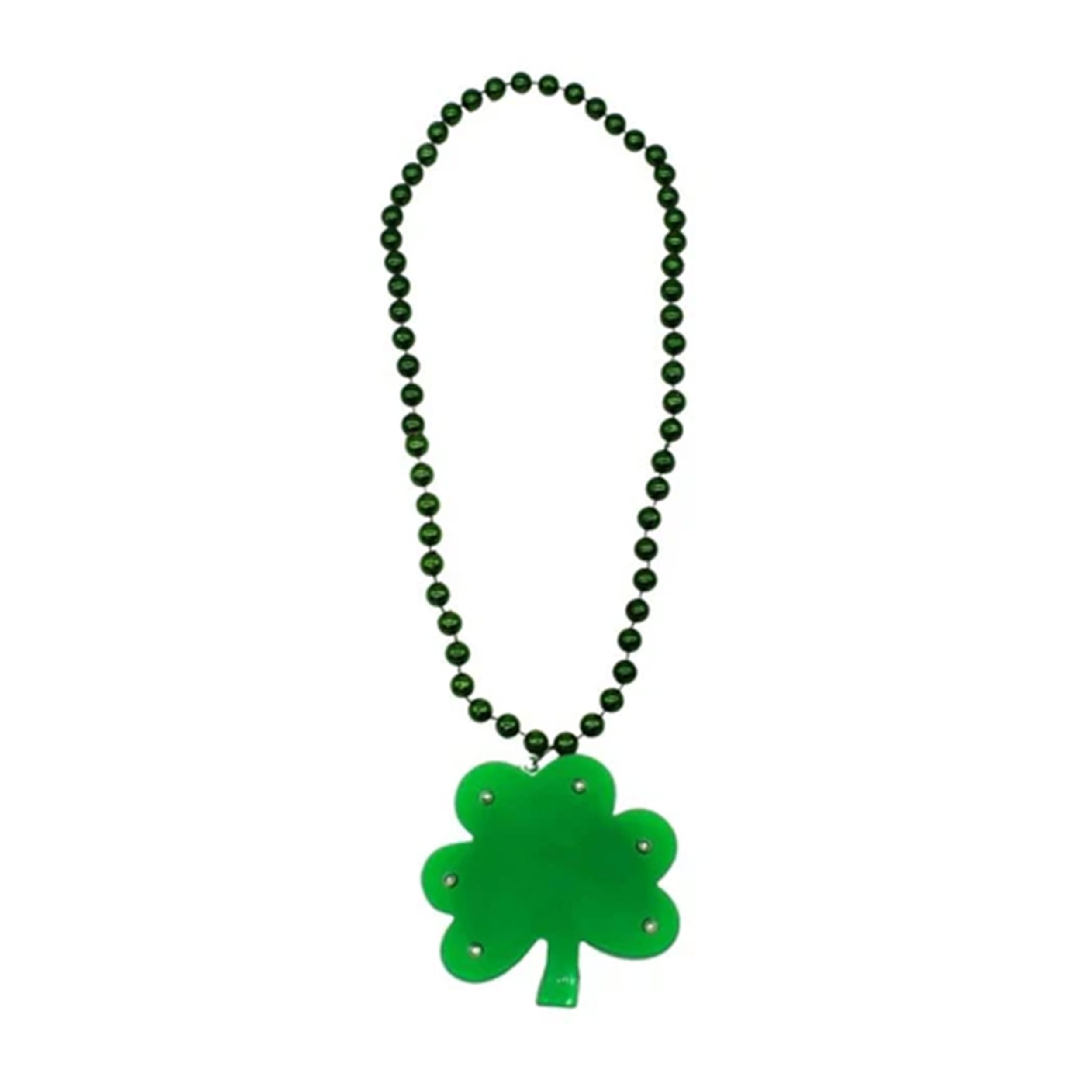 Pack of 18 Irish Pride Light Up Shamrock Medallion Beaded Necklaces All Products Pack of 18 Irish Pride Light Up Shamrock Medallion Beaded Necklaces All Products 4
