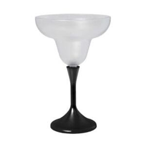 Pack of 18 Frosted Margarita Drinking Glass Black Stem All Products Pack of 18 Frosted Margarita Drinking Glass Black Stem All Products