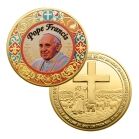Pope Francis Commemorative Gold Plated Faith Coin All Products 6