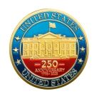Founders Edition 250th Anniversary of the United States Commemorative Gold Plated Coin 4th of July 4