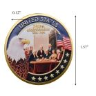 Founders Edition 250th Anniversary of the United States Commemorative Gold Plated Coin 4th of July 5
