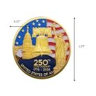 Independence Edition 250th Anniversary of the United States Commemorative Gold Plated Coin 4th of July 5