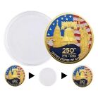 Independence Edition 250th Anniversary of the United States Commemorative Gold Plated Coin 4th of July 7