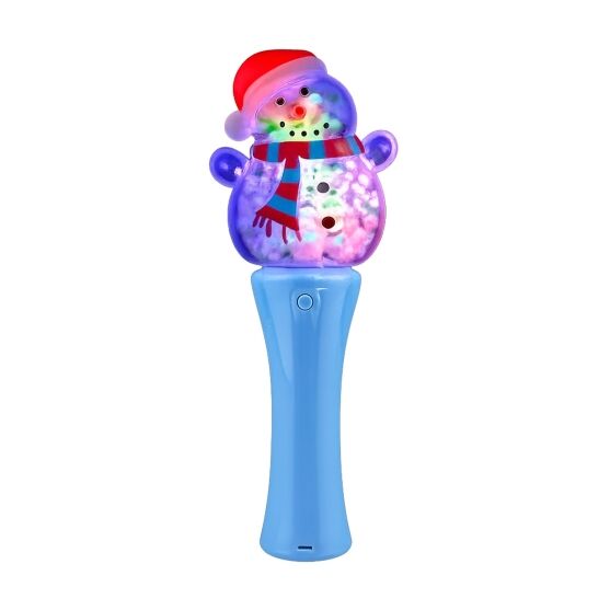 Light Up Spinning Snowman Christmas Magic Wand All Products 3