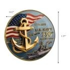1775 to 2025 US Navy 250th Anniversary Commemorative Coin Battleship Edition 4th of July 4