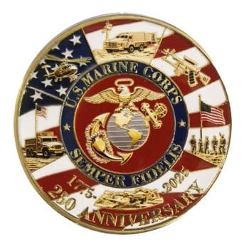 Legacy March Edition US Marine Corps 250th Anniversary Challenge Coin 4th of July