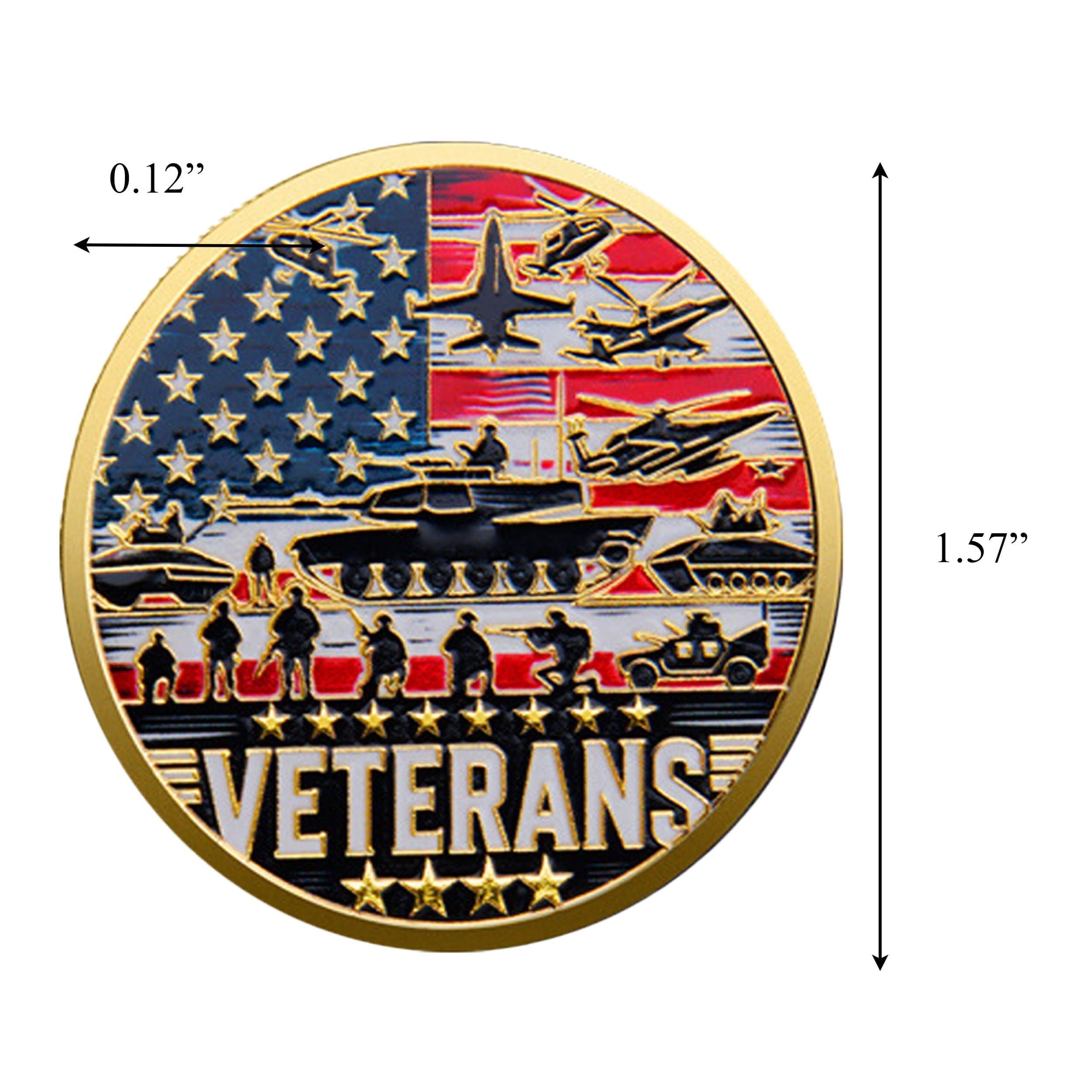 Proud Military Veteran Challenge Gold Plated Coin All Products Proud Military Veteran Challenge Gold Plated Coin All Products 5