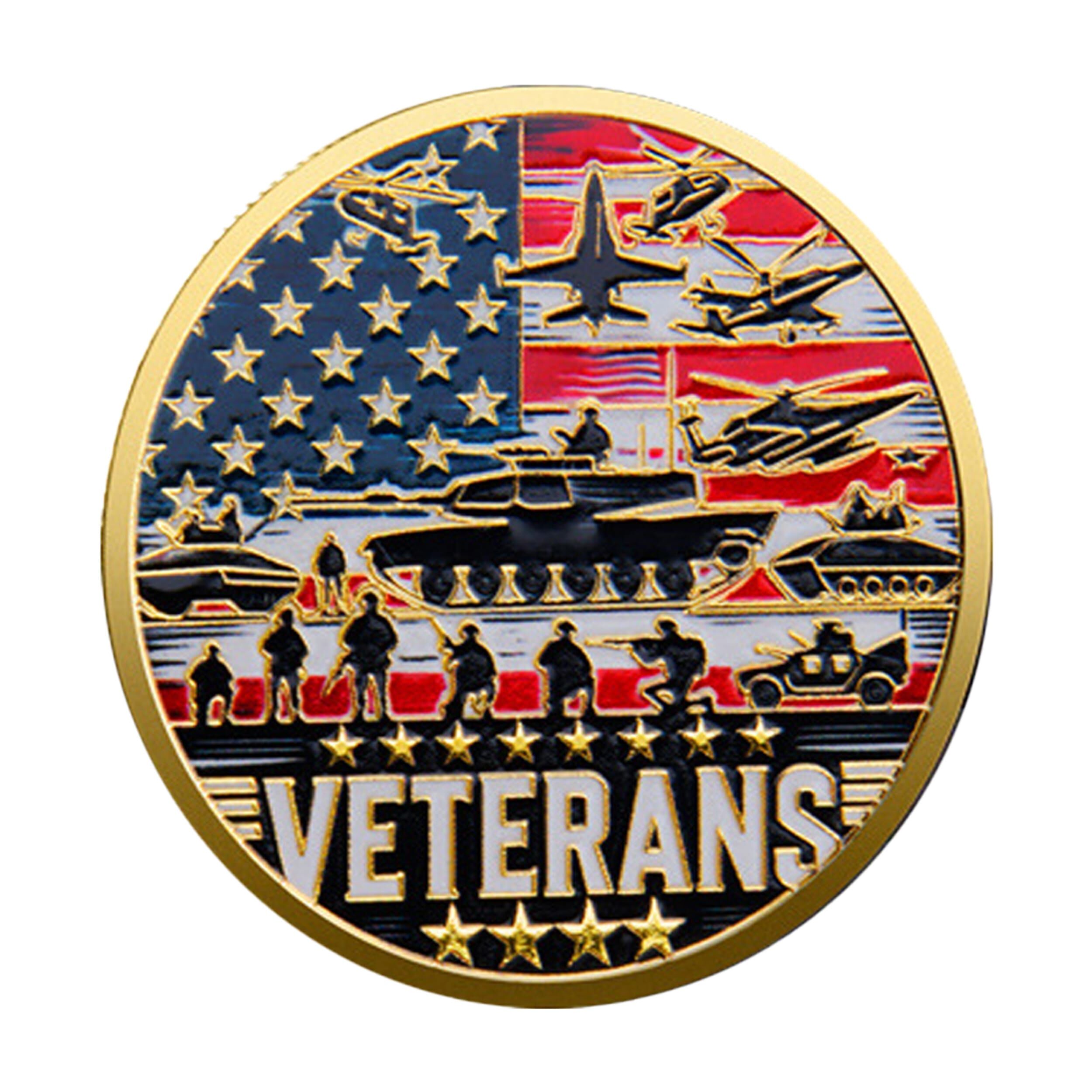 Proud Military Veteran Challenge Gold Plated Coin All Products Proud Military Veteran Challenge Gold Plated Coin All Products 4