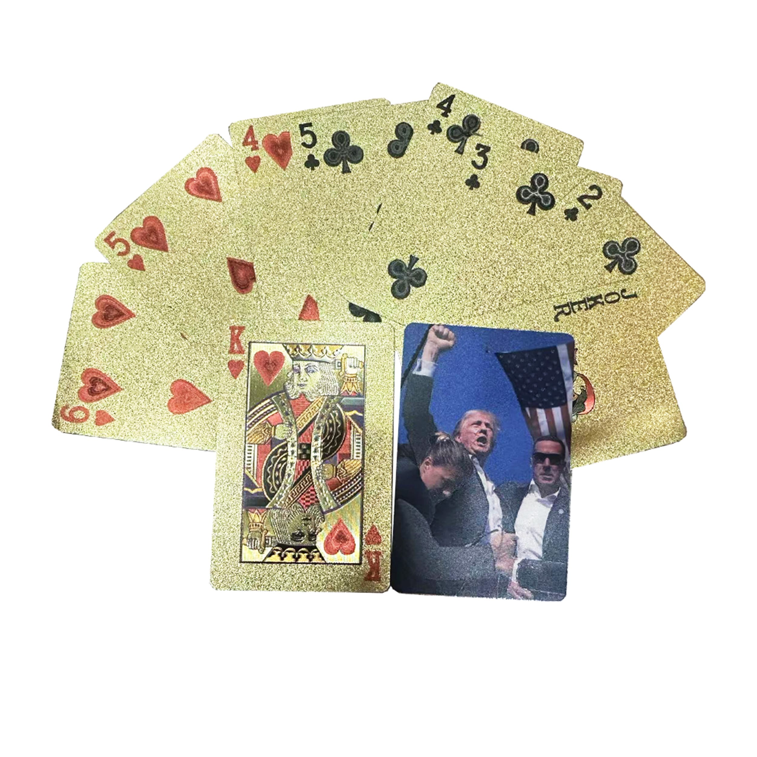 Fight for Freedom Rally 47th President 24k Gold Foil Plated Waterproof Playing Cards 24K Gold and Silver Plated Replica Bills Fight for Freedom Rally 47th President 24k Gold Foil Plated Waterproof Playing Cards 24K Gold and Silver Plated Replica Bills 5