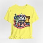 250 Years USA graphic tee | American flag, Statue of Liberty, Liberty Bell 4th of July 16