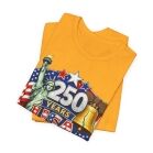 250 Years USA graphic tee | American flag, Statue of Liberty, Liberty Bell 4th of July 13