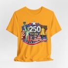 250 Years USA graphic tee | American flag, Statue of Liberty, Liberty Bell 4th of July 14