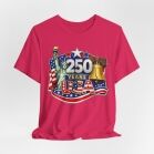 250 Years USA graphic tee | American flag, Statue of Liberty, Liberty Bell 4th of July 27