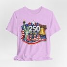 250 Years USA graphic tee | American flag, Statue of Liberty, Liberty Bell 4th of July 24