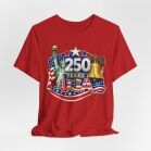 250 Years USA graphic tee | American flag, Statue of Liberty, Liberty Bell 4th of July 30