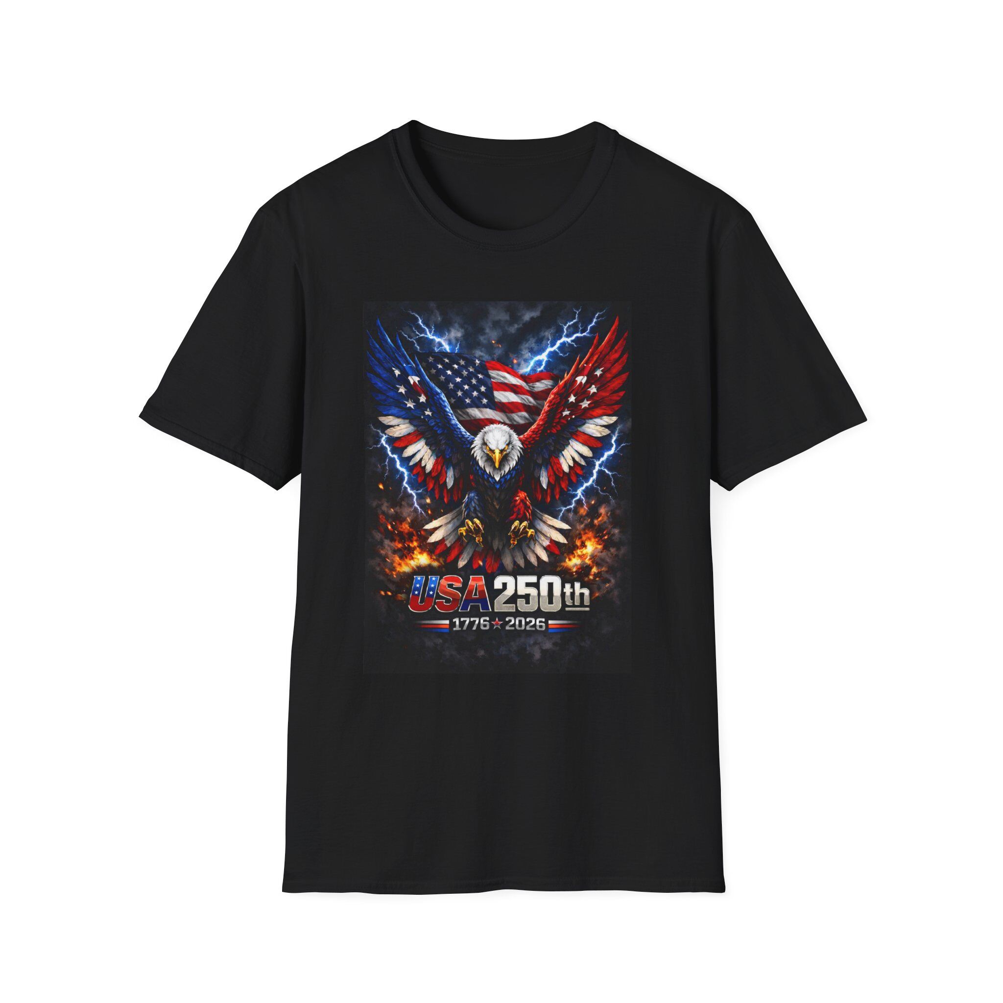 Patriotic Eagle T-Shirt — USA 250th 1776–2026 Anniversary 4th of July Patriotic Eagle T-Shirt — USA 250th 1776–2026 Anniversary 4th of July 3