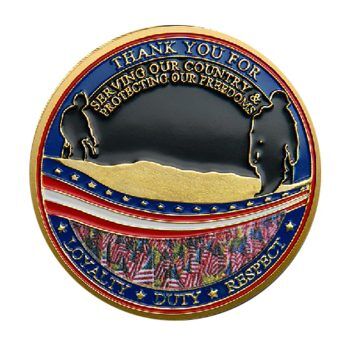 Honor the Veterans Gold Plated Challenge Coin All Products