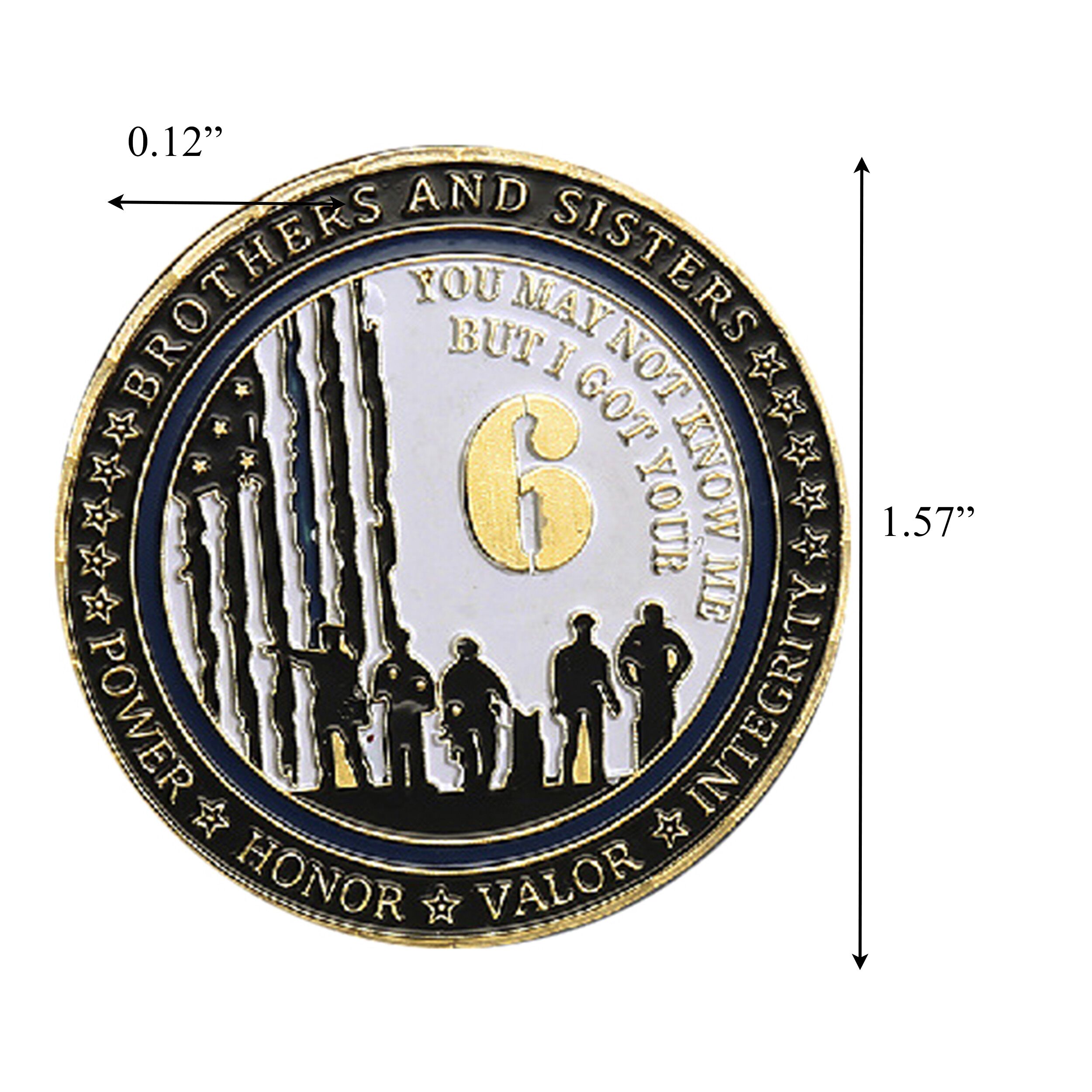 I Got Your 6 Police Gold Plated Challenge Coin All Products I Got Your 6 Police Gold Plated Challenge Coin All Products 4