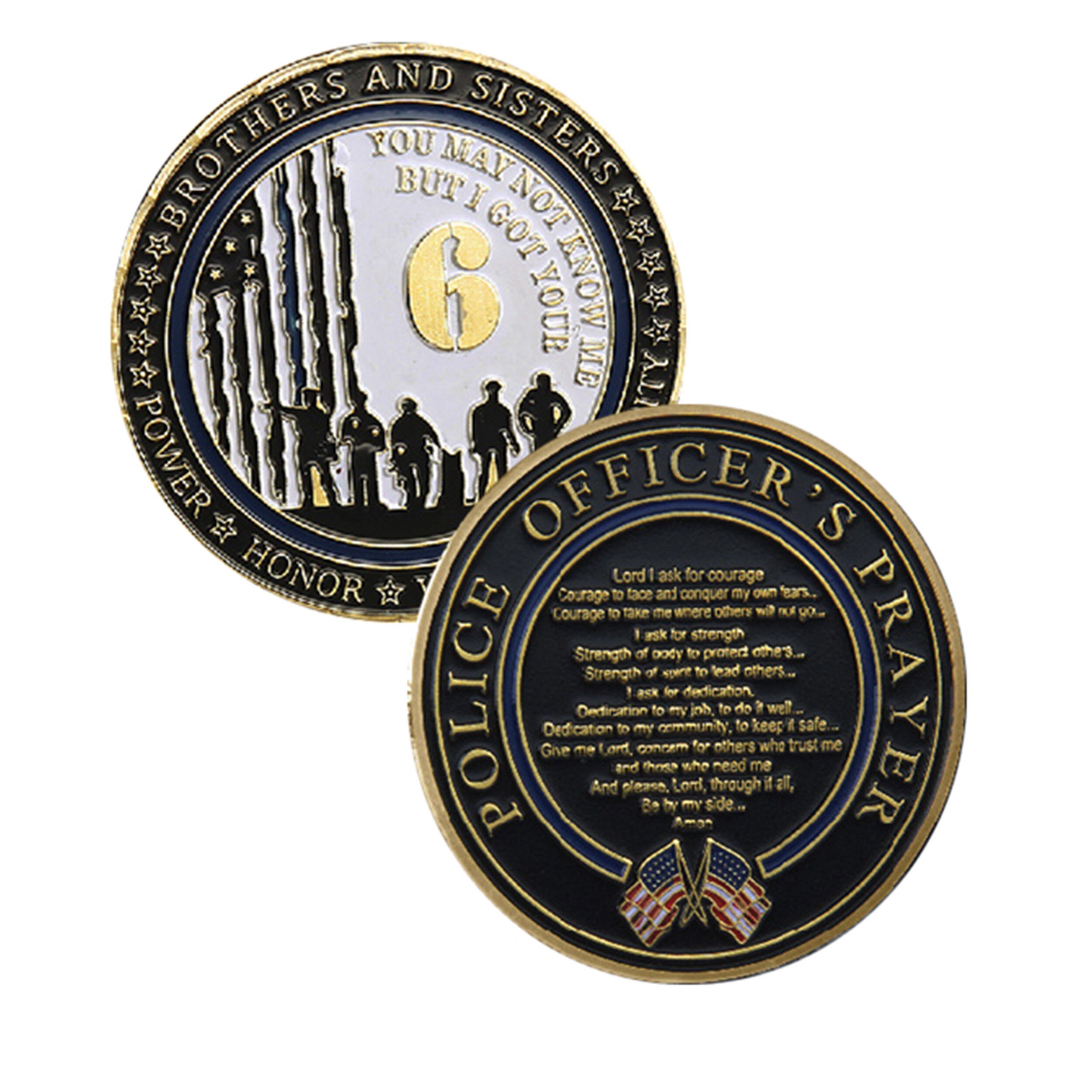 I Got Your 6 Police Gold Plated Challenge Coin All Products I Got Your 6 Police Gold Plated Challenge Coin All Products 6
