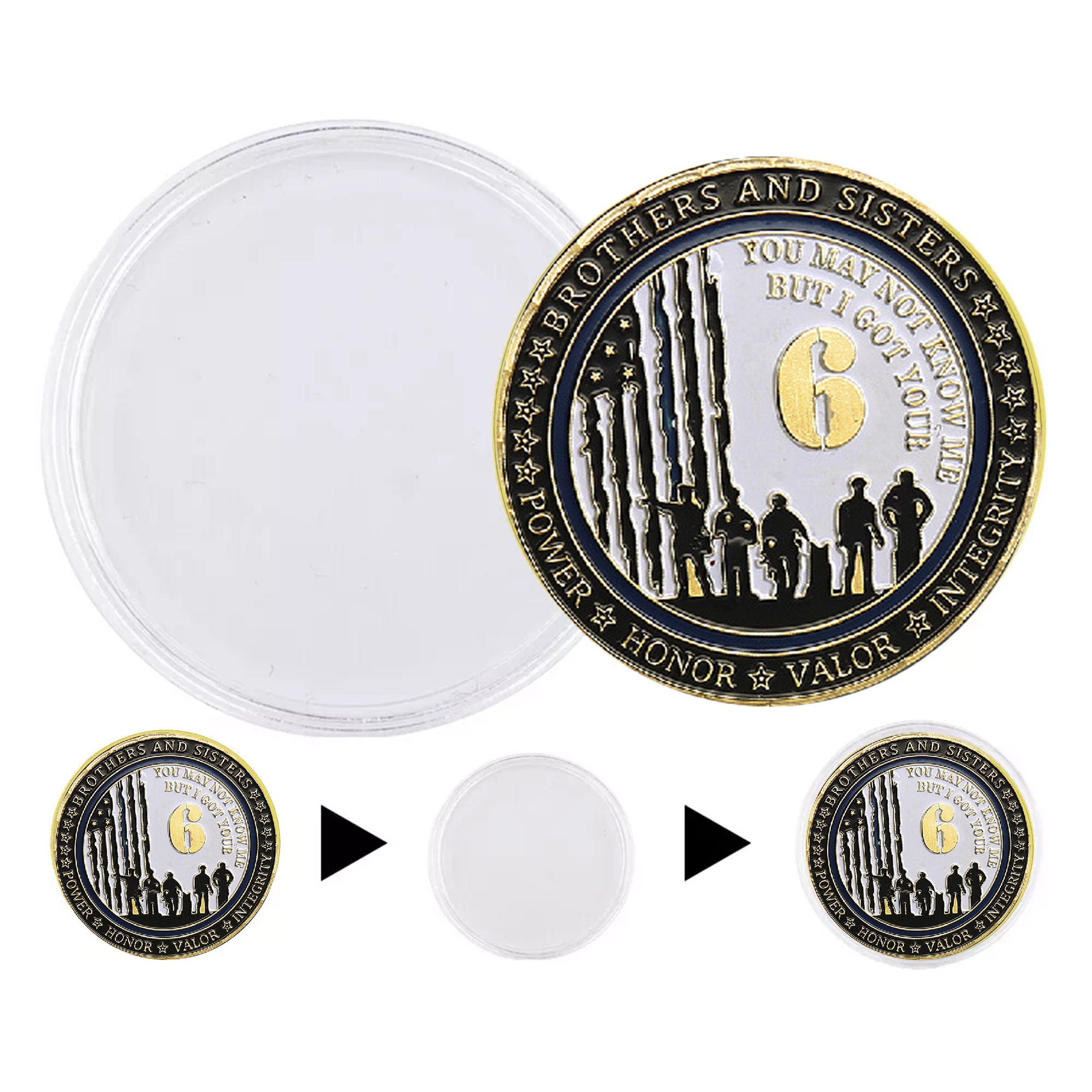 I Got Your 6 Police Gold Plated Challenge Coin All Products I Got Your 6 Police Gold Plated Challenge Coin All Products 7