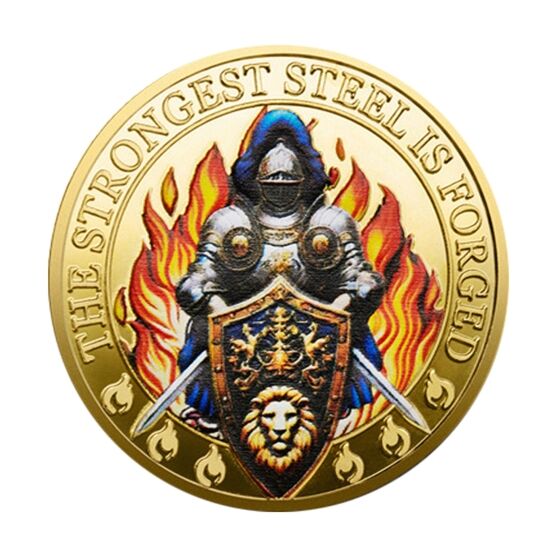 Strongest Steel Forged in Fire Inspirational Challenge Gold Plated Coin All Products 3