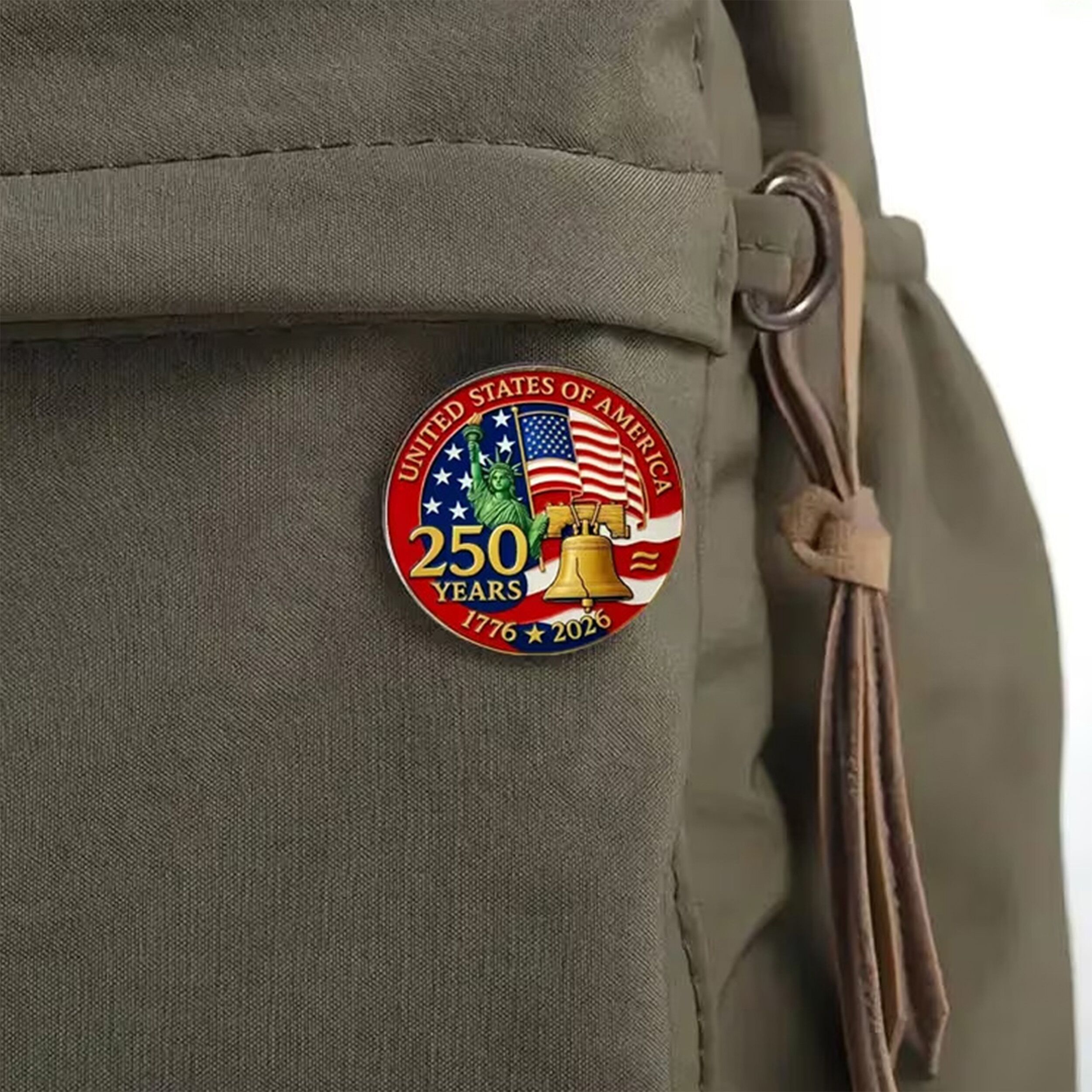 1776 to 2026 Patriotic 250th Anniversary Gold Plated Hard Enamel Unlit Lapel Pin with Military Clutch 4th of July 1776 to 2026 Patriotic 250th Anniversary Gold Plated Hard Enamel Unlit Lapel Pin with Military Clutch 4th of July 7