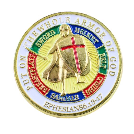 Put On the Whole Armor of God Gold Plated Hard Enamel Lapel Pin All Products Put On the Whole Armor of God Gold Plated Hard Enamel Lapel Pin All Products 3
