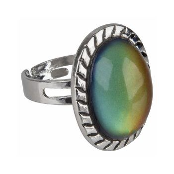 Adjustable Vintage Rope Style Oval Mood Ring All Products