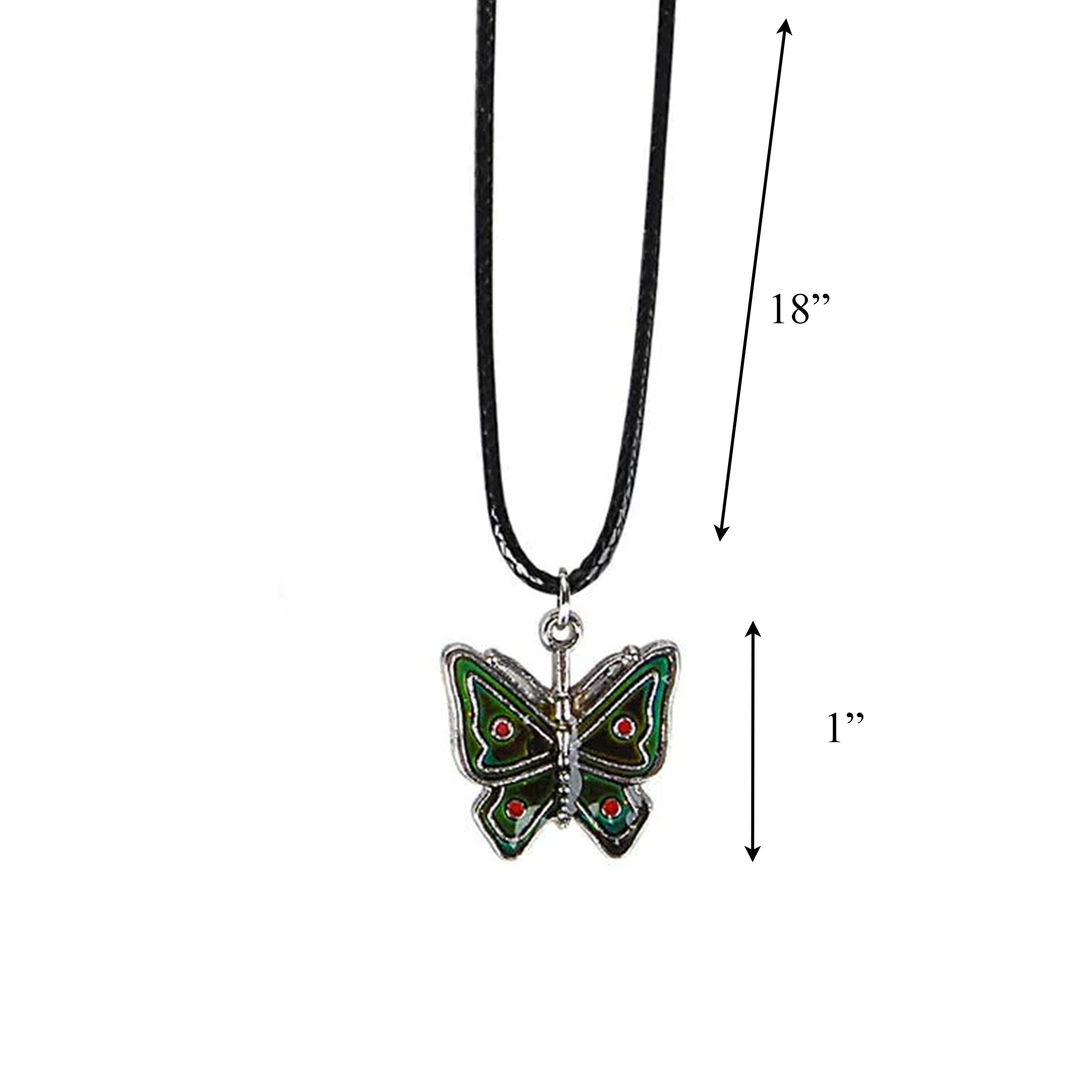 Color Changing Butterfly Charm Mood Necklace All Products Color Changing Butterfly Charm Mood Necklace All Products 4