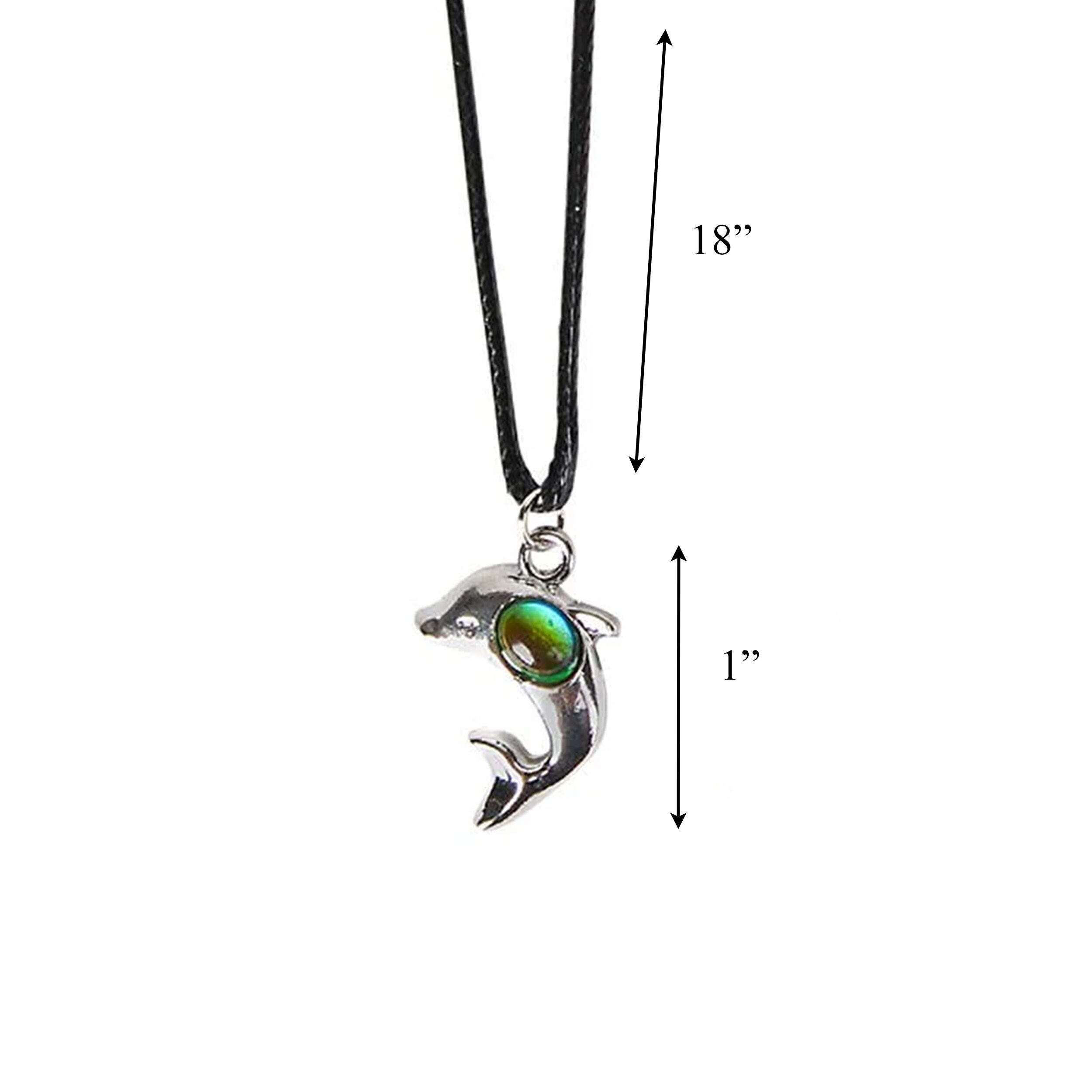 Color Changing Dolphin Charm Mood Necklace All Products Color Changing Dolphin Charm Mood Necklace All Products 4