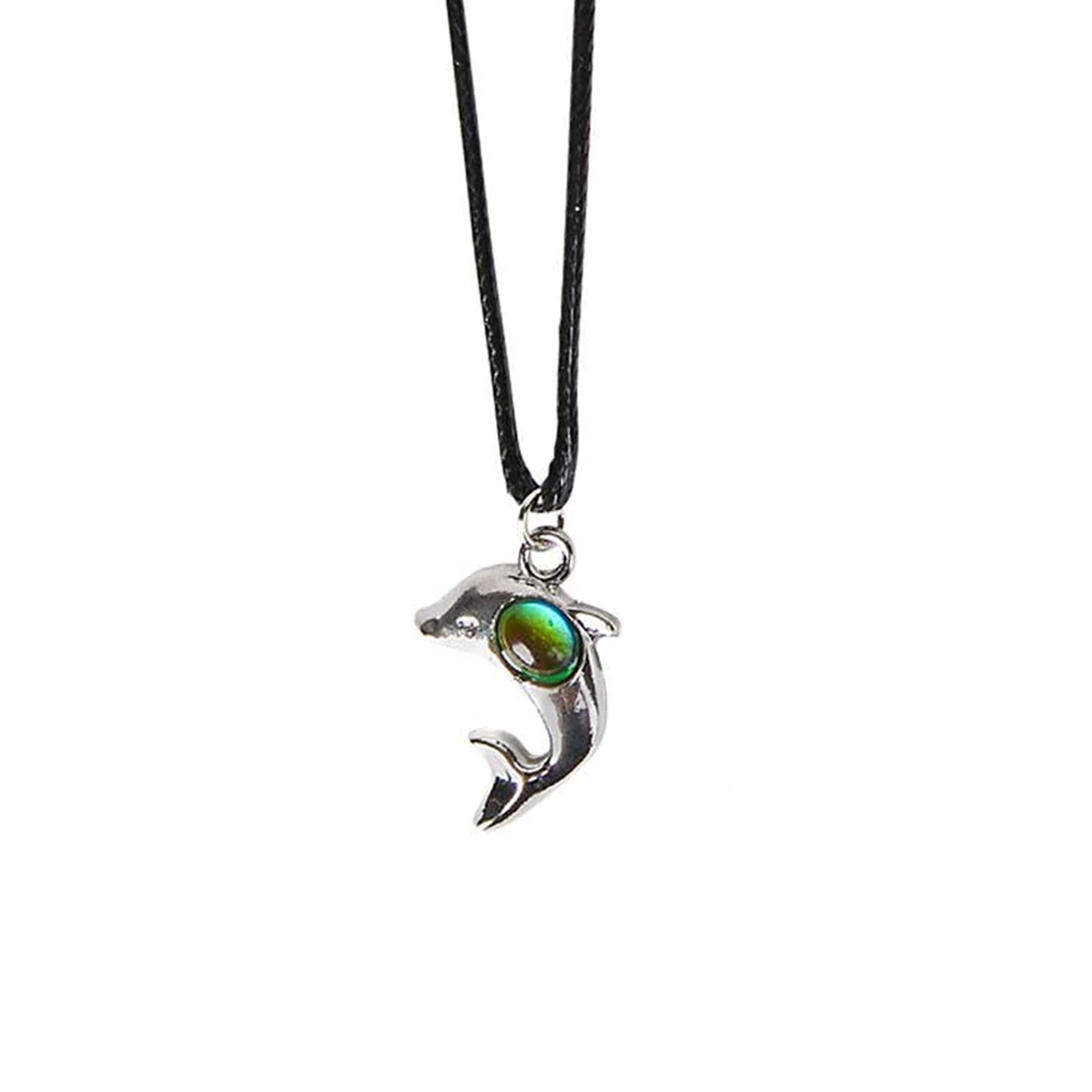 Color Changing Dolphin Charm Mood Necklace All Products Color Changing Dolphin Charm Mood Necklace All Products 3
