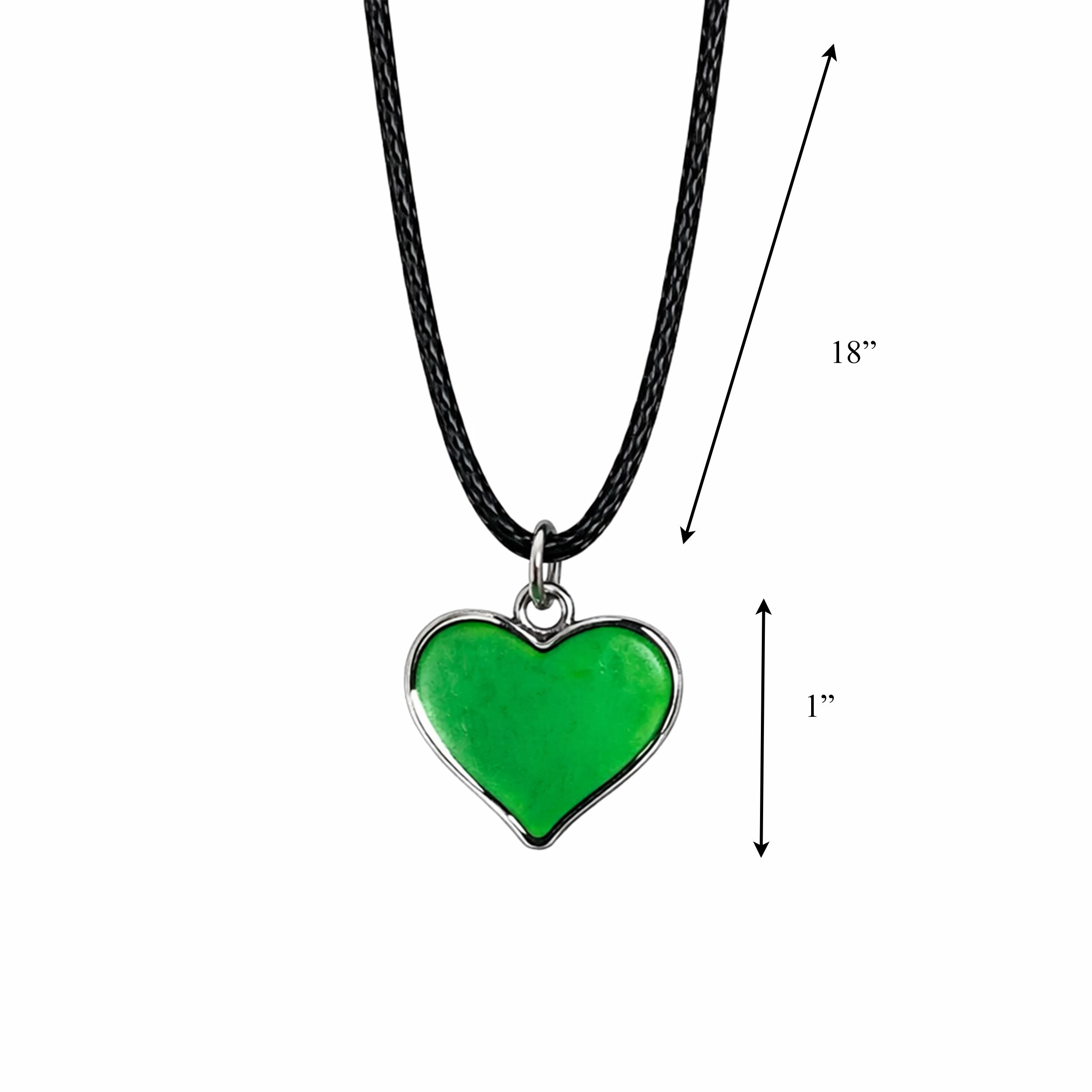 Color Changing Heart Charm Mood Necklace All Products 4