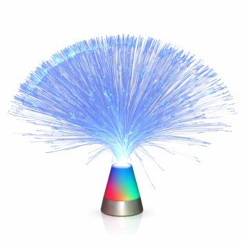 Bright Blue Fiber Optic Centerpiece with Color Changing Base All Products
